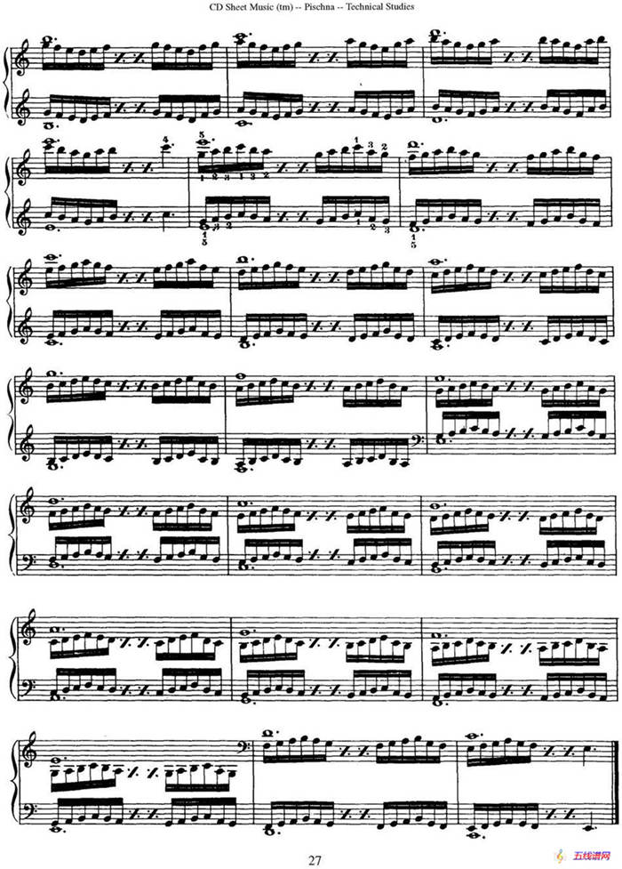 Technical Studies 60 Progressive Exercises （60首钢琴循序渐进练习曲 P21——30）