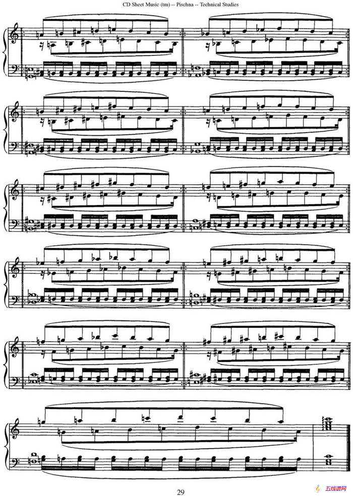 Technical Studies 60 Progressive Exercises （60首钢琴循序渐进练习曲 P21——30）