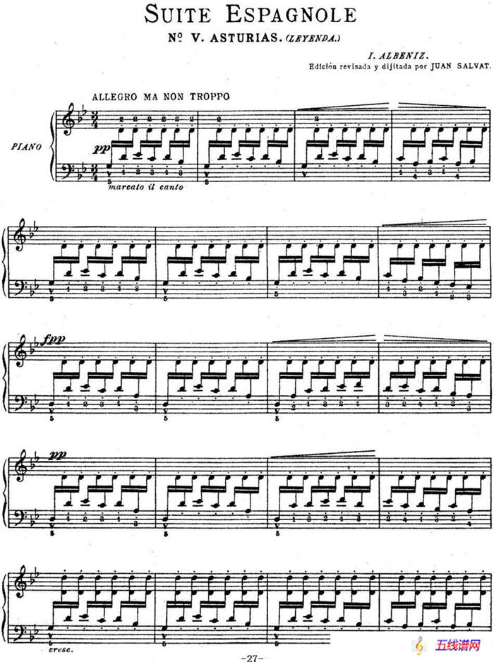 Suite Espanola Op.47（西班牙组曲·Ⅴ）