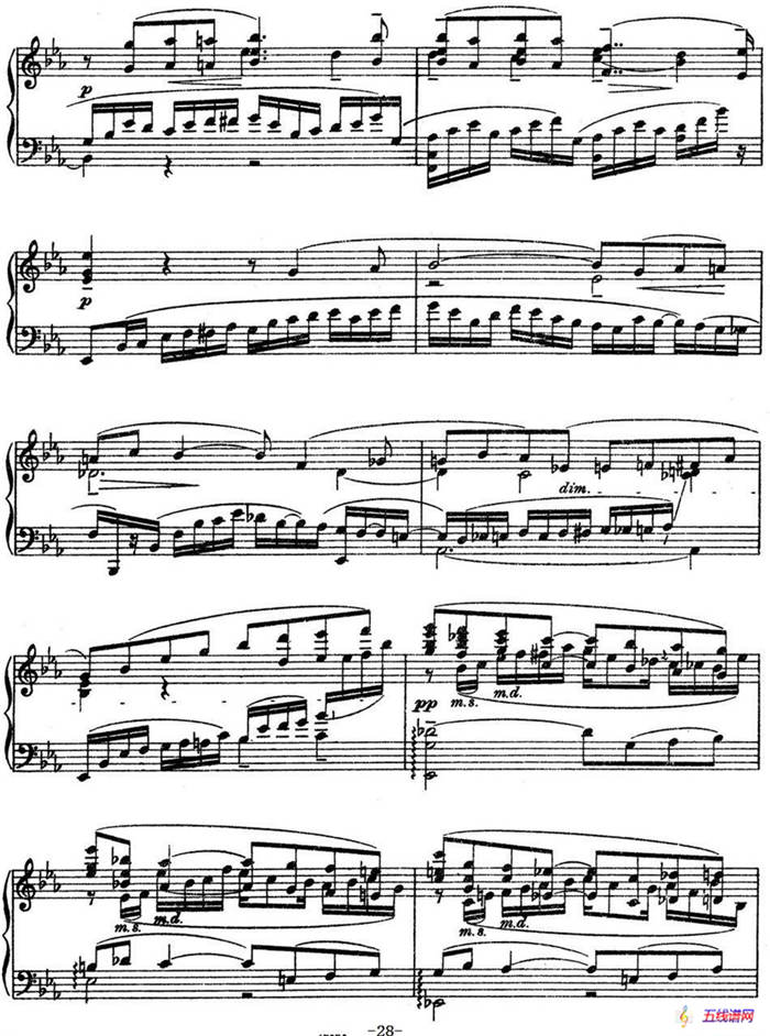 10 Preludes Op.23（拉赫玛尼诺夫10首前奏曲·Ⅵ）