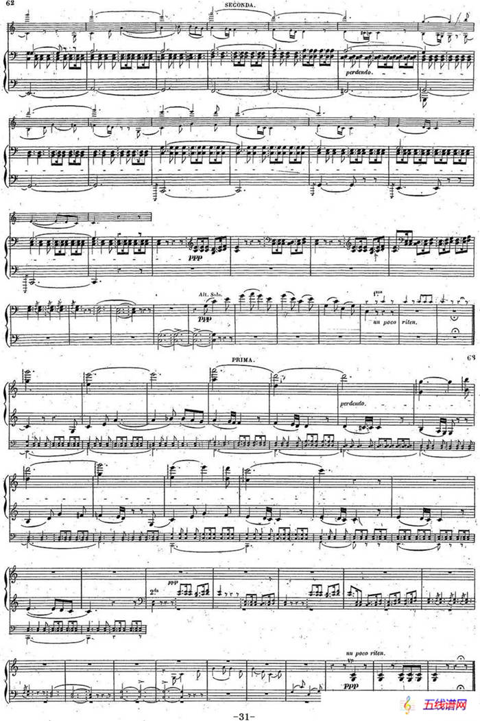 Harold en Italie Op.16 - 4 Hands（哈罗尔德在意大利·四手联弹）（P31——40）