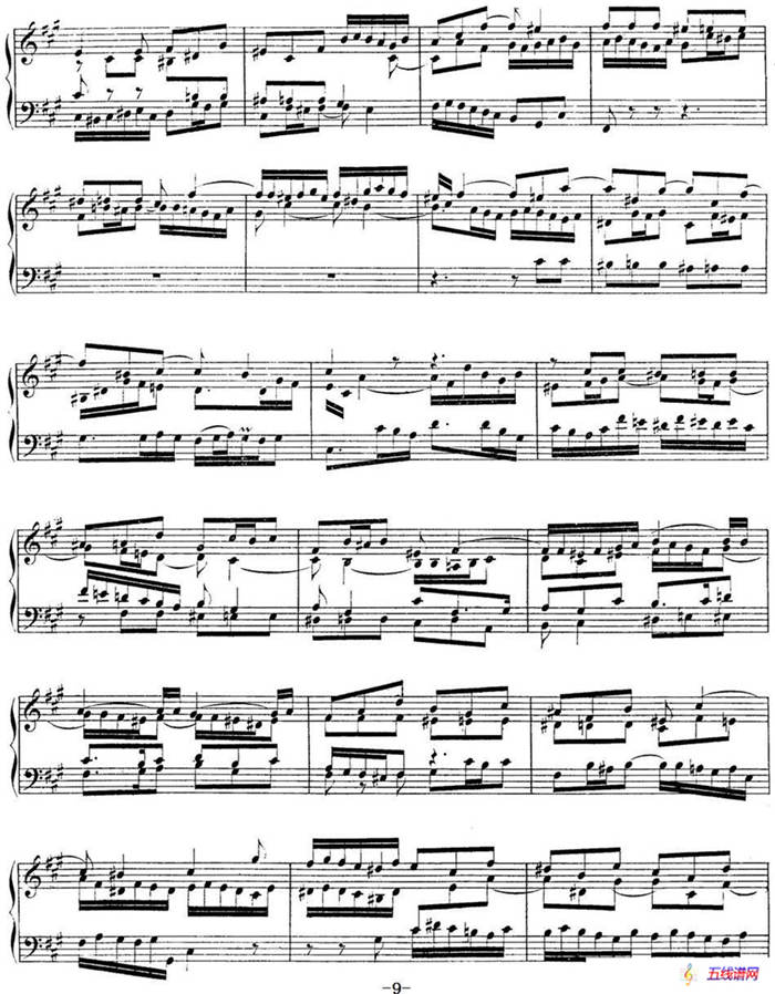 Toccata BWV 910（7首托卡塔·No.1 #F小调）