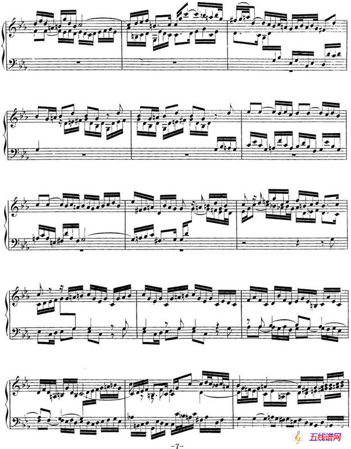 Toccata BWV 911（7首托卡塔·No.2 c小调）