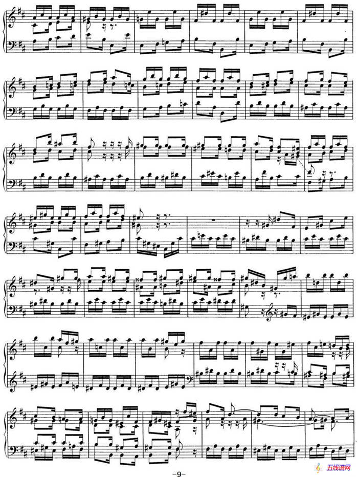 Toccata BWV 912（7首托卡塔·No.3 D大调）