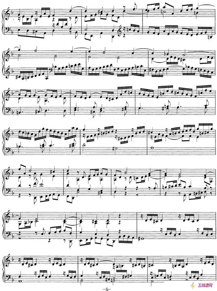 Toccata Minor BWV 913（7首托卡塔·No.4 d小调）