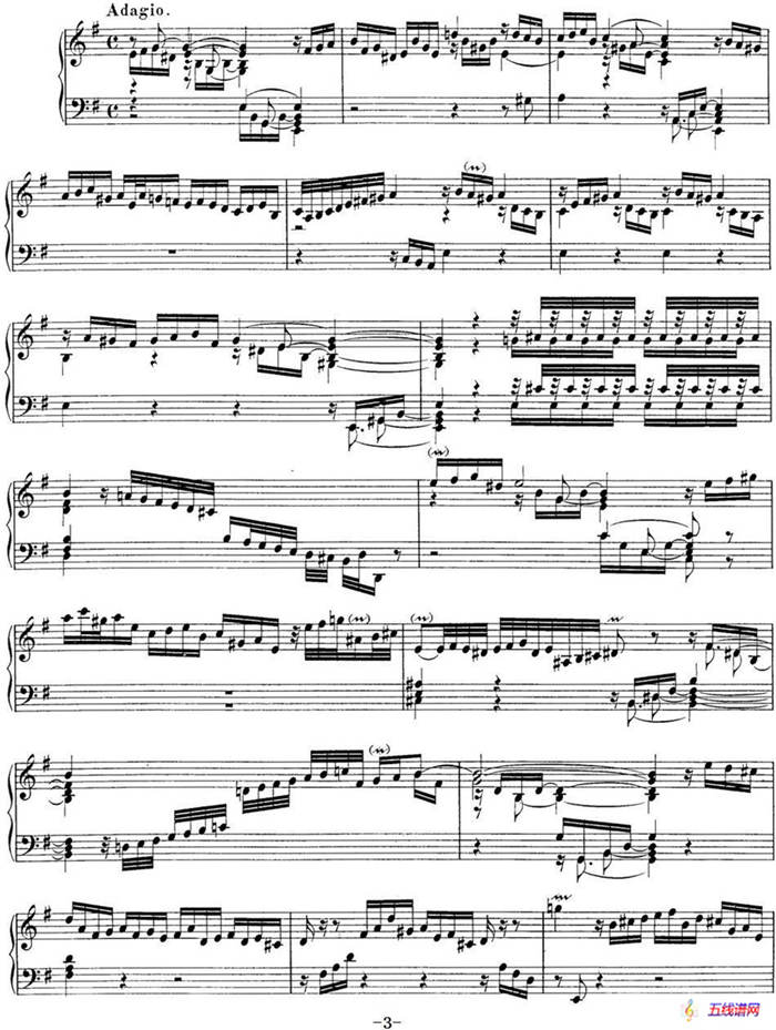 Toccata BWV 914（7首托卡塔·No.5 e小调）