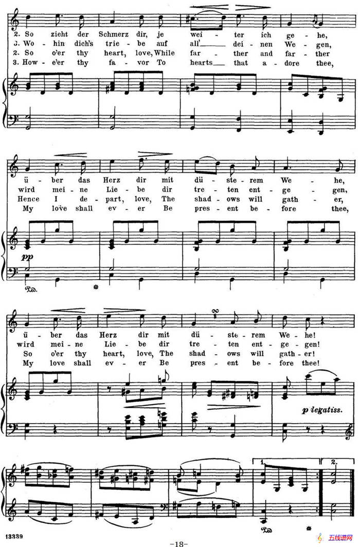 Chopin-17 Polish Songs Op.74，No.6（Mir aus den Blicken！Go thou，and haste thee！）（钢琴伴奏谱）