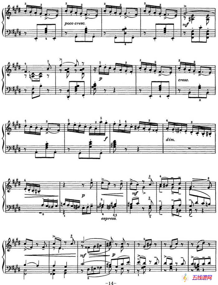 柴可夫斯基18首钢琴小品Op.72（3.Tendres reproches）