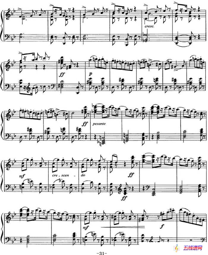 柴可夫斯基18首钢琴小品Op.72（6.Mazurque pour danser）