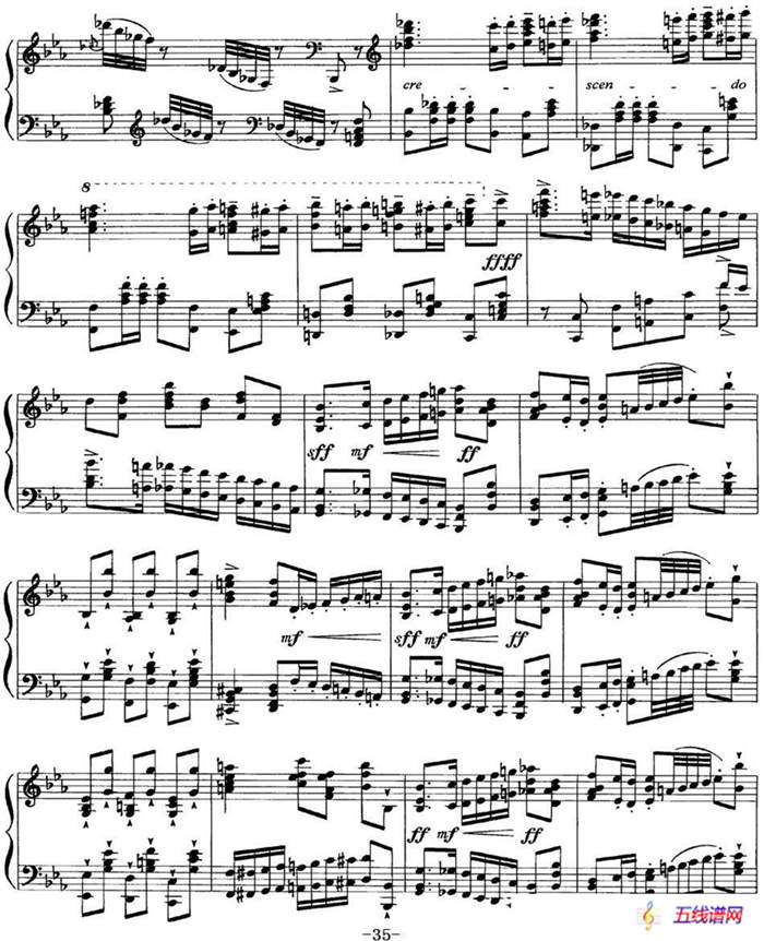 柴可夫斯基18首钢琴小品Op.72（7.Polacca de concert）