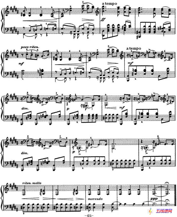 柴可夫斯基18首钢琴小品Op.72（8.Dialogue）