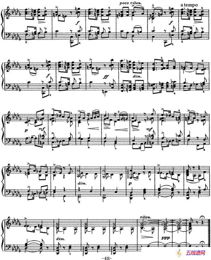 柴可夫斯基18首钢琴小品Op.72（9.Un poco di Schumann）