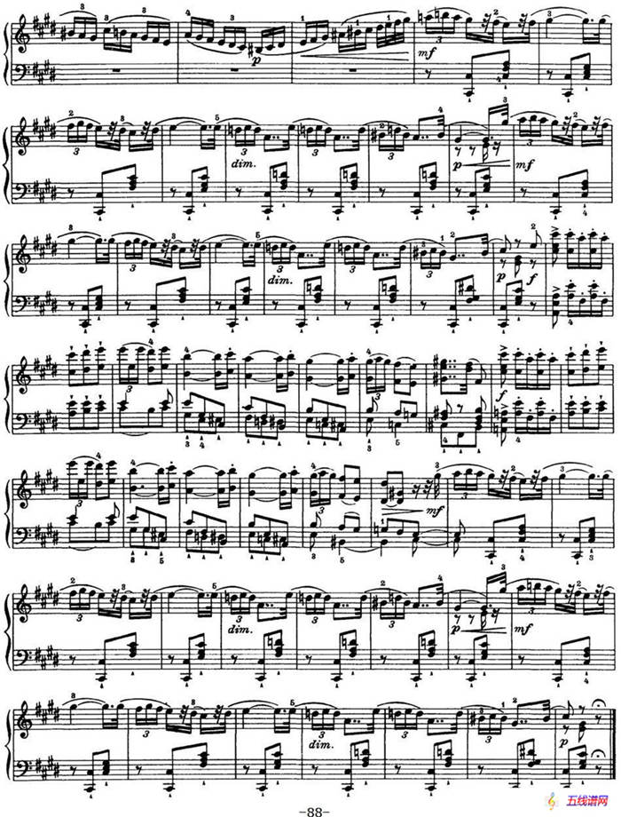 柴可夫斯基18首钢琴小品Op.72（15.Un poco di Chopin）
