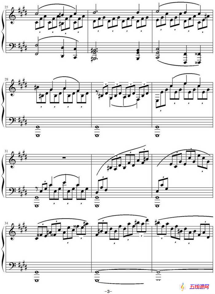 Mondscheinsonate(1st movement)（月光奏鸣曲第一乐章）