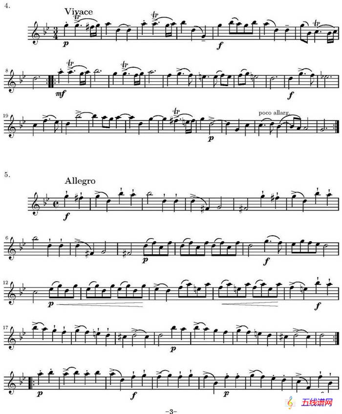 Op.6 VIII. Concerto Grosso（大协奏曲）（四重奏第一小提琴分谱）