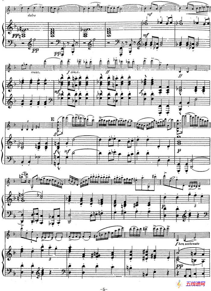 Symphonie Espagnole Op.21，No.1（西班牙交响曲）（小提琴+钢琴伴奏）
