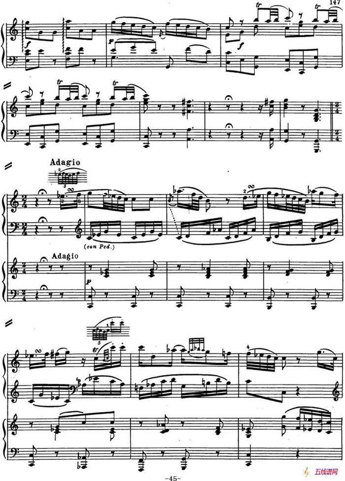 二十八部钢琴协奏曲 No.13（P31-45）