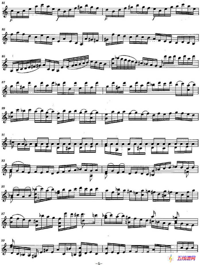 TOCCATA FOR SOLO VIOLIN