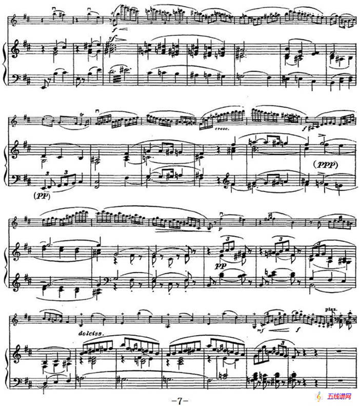 伊萨伊作品集：Mazurka No.3，Op.11（小提琴+钢琴伴奏）
