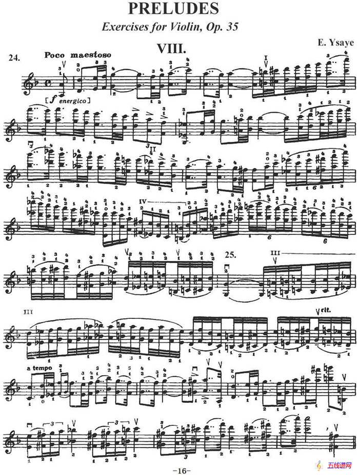 伊萨伊作品集：Preludes Op.35（VIII）