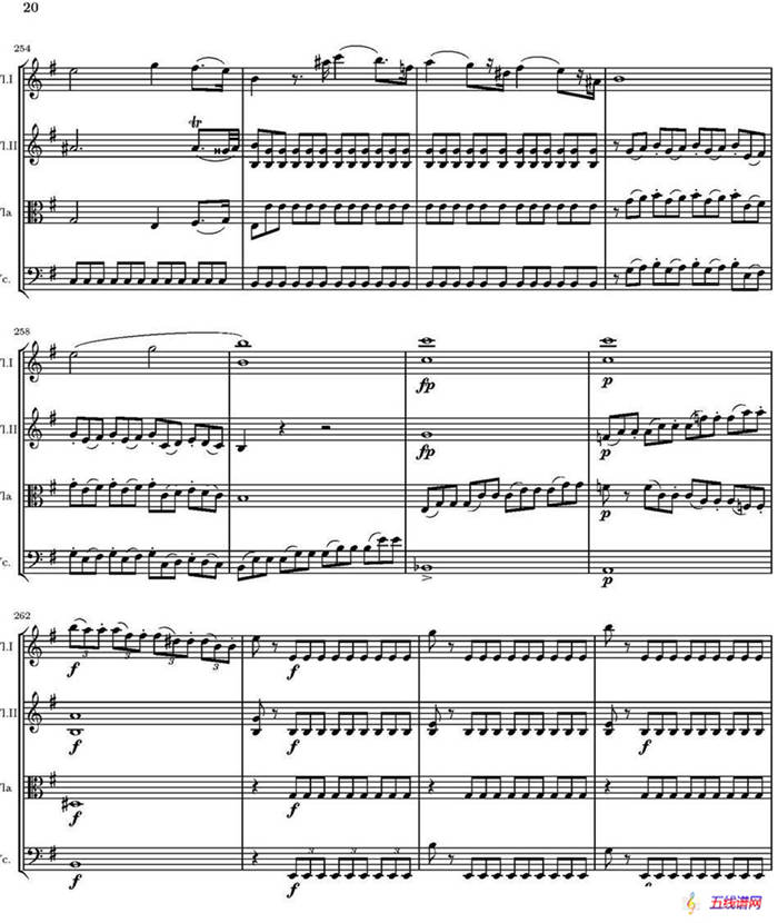 String Quartet nr.18 in E minor（E小调弦乐四重奏、P16-30）