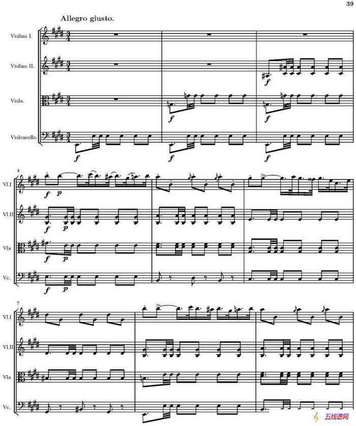 String Quartet nr.18 in E minor（E小调弦乐四重奏、P31-45）