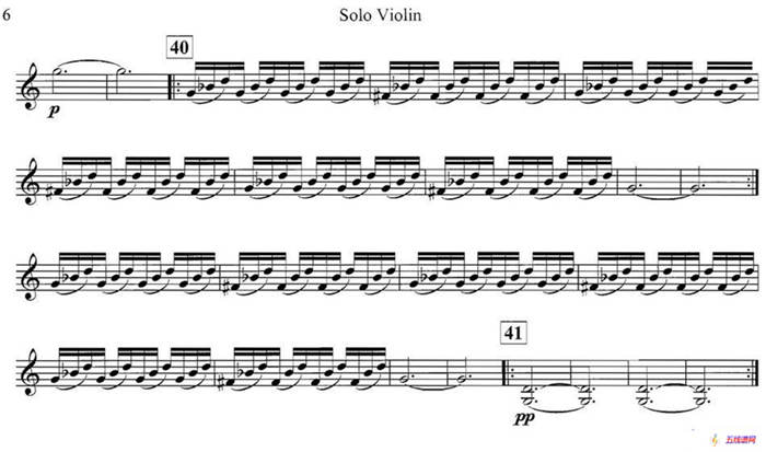 PHILIP GLASS Violin Concerto（格拉斯小提琴协奏曲I）