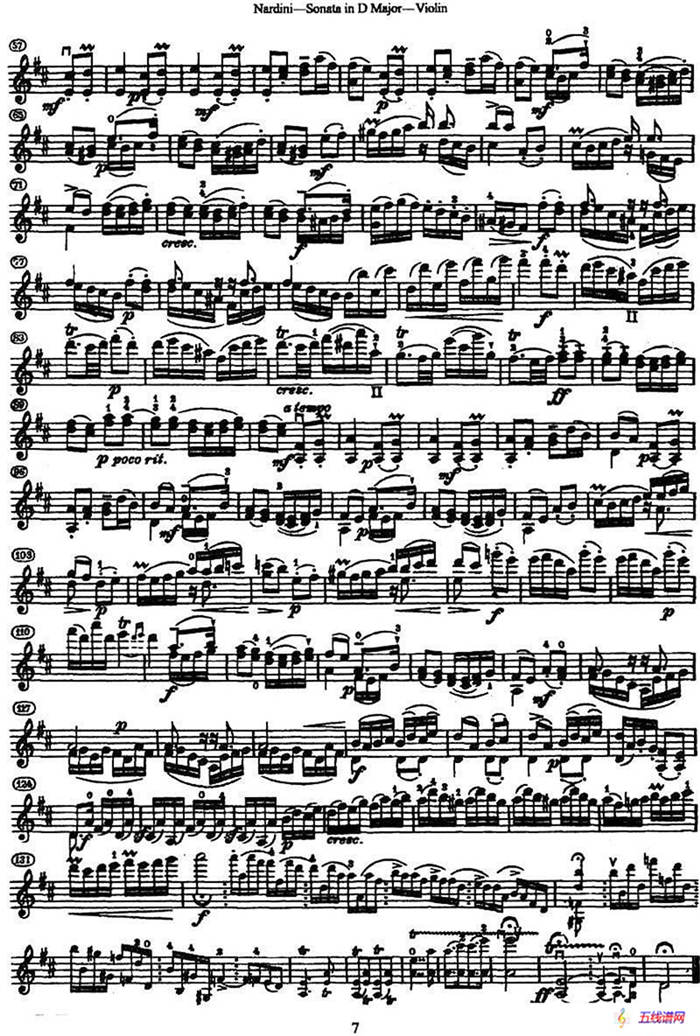 Sonata in D Major（D大调小提琴奏鸣曲）