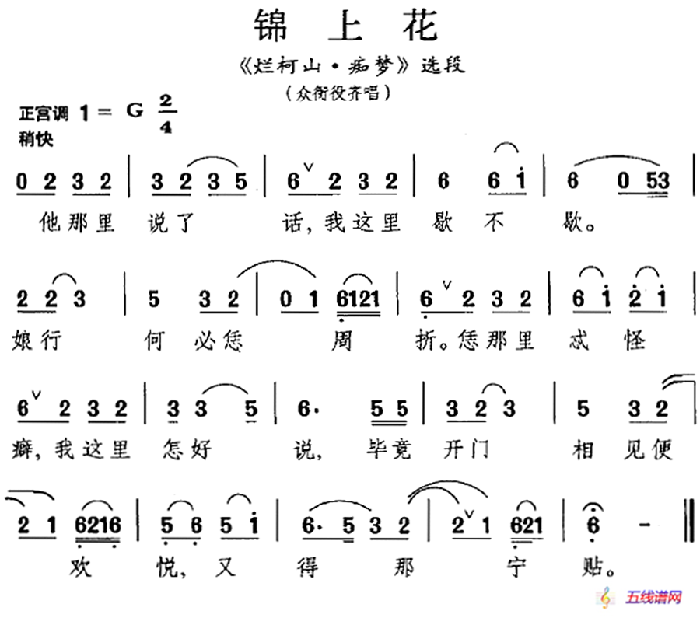 [昆曲]锦上花（《烂柯山·痴梦》选段、众衙役齐唱）