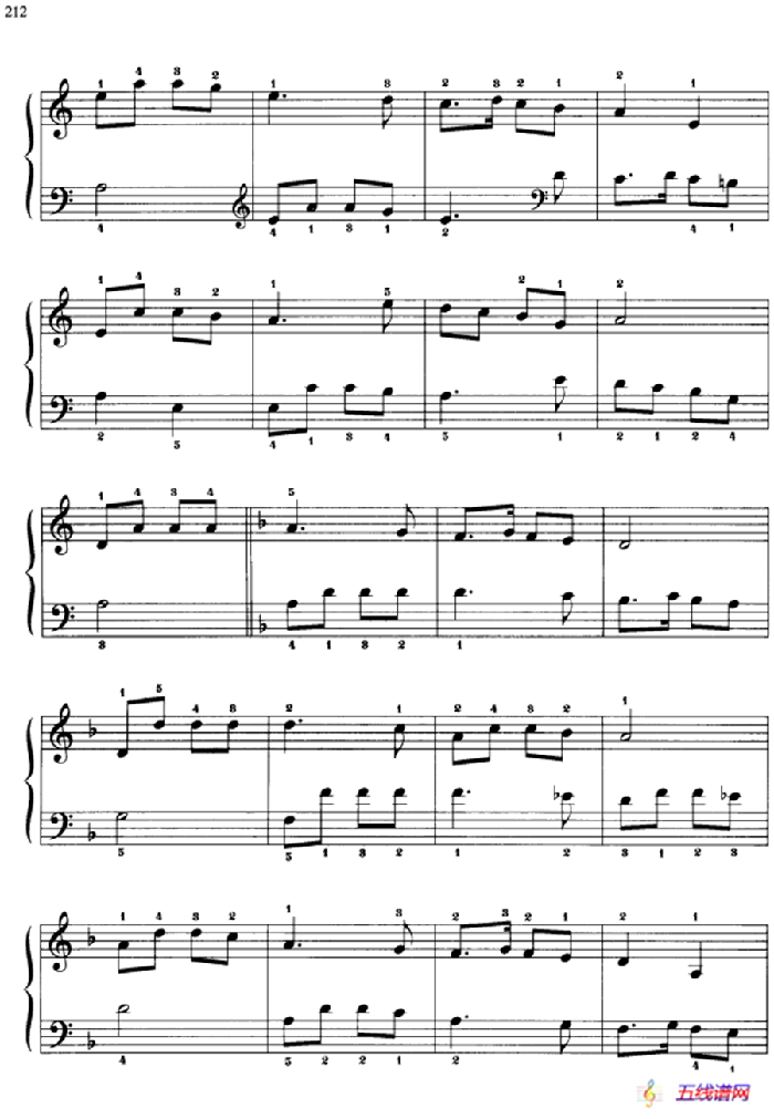 110首中国民歌钢琴小曲集：兰花草