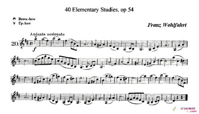 40首小提琴初级技巧练习曲之20