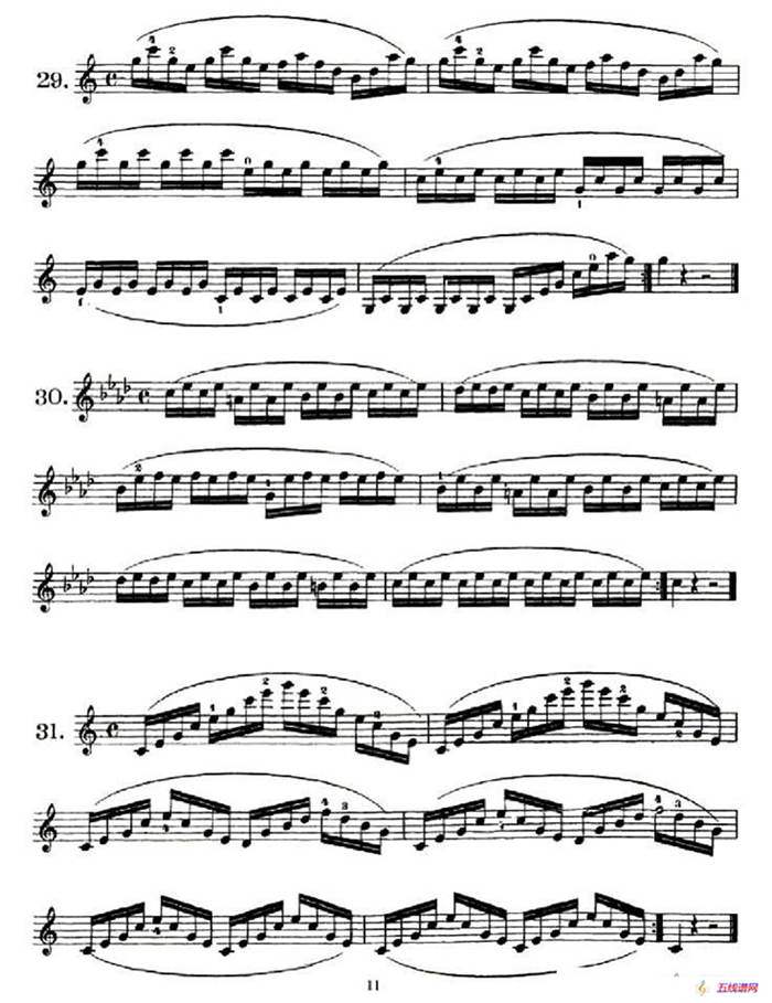 School of Mechanism, Op. 74（小提琴技巧练习23——34）