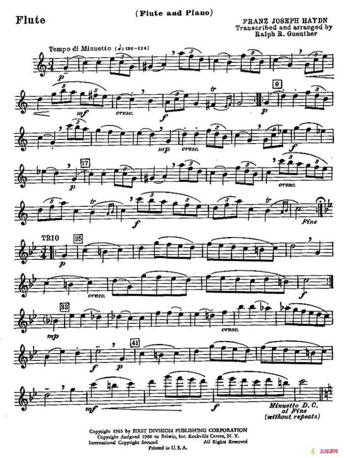 长笛练习曲（2）