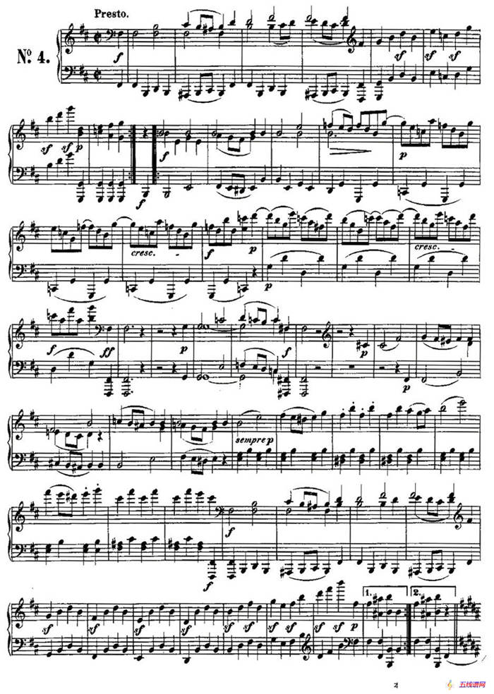 贝多芬钢琴小品Op.126 之四