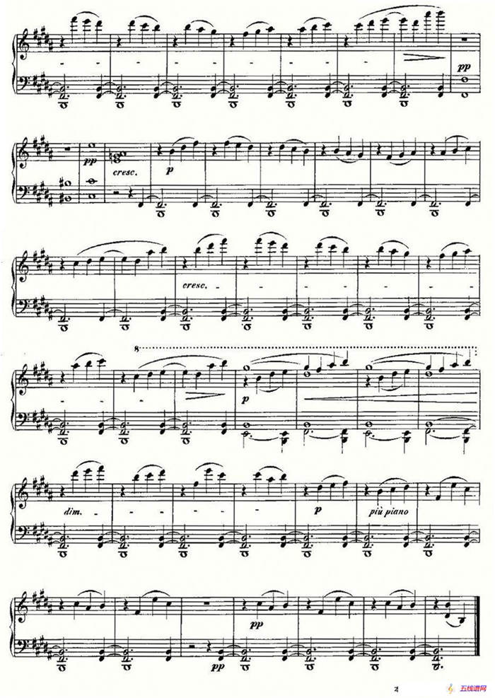 贝多芬钢琴小品Op.126 之四