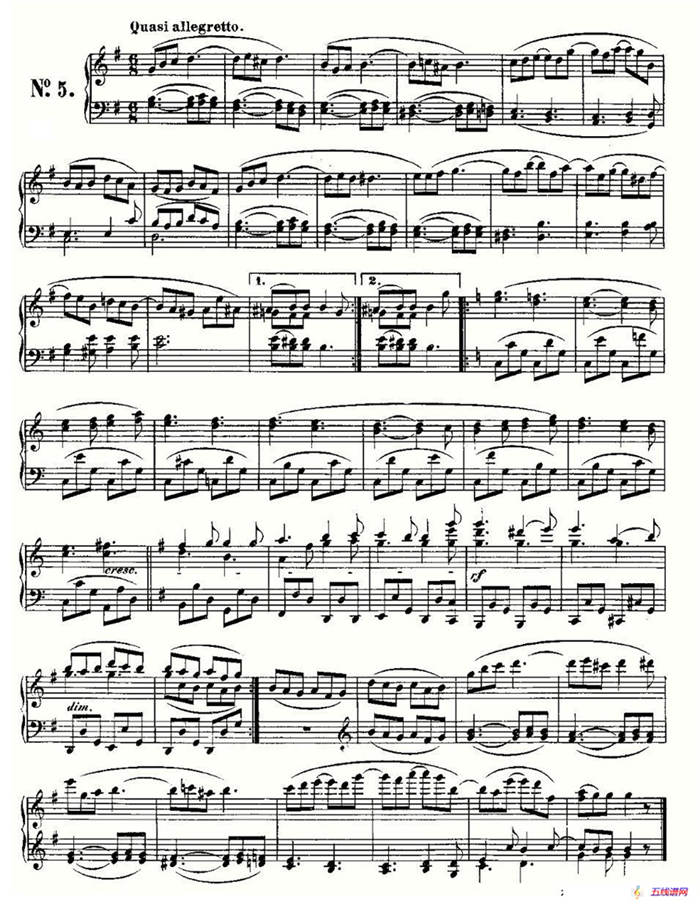 贝多芬钢琴小品Op.126 之五