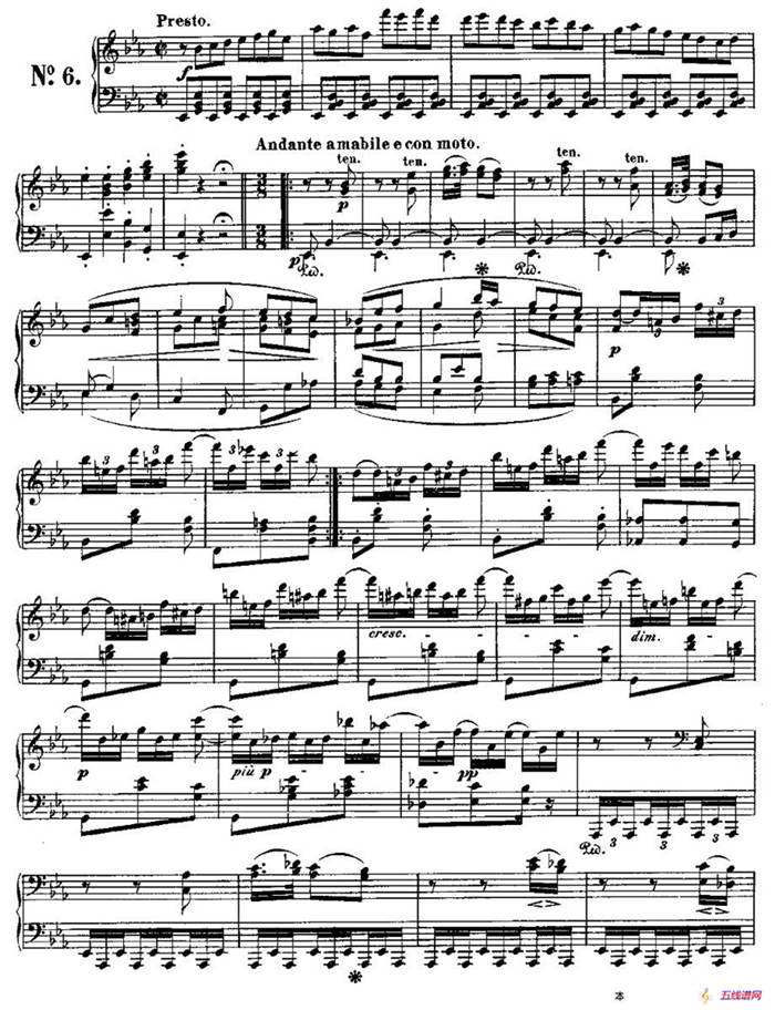 贝多芬钢琴小品Op.126 之六