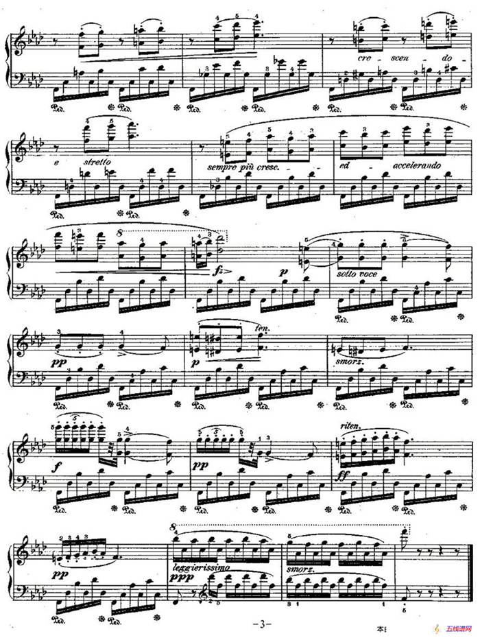 肖邦钢琴练习曲，Op.10之九