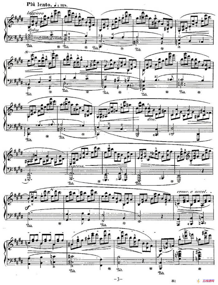 肖邦钢琴练习曲，Op.25之五
