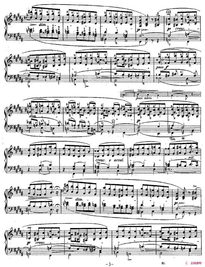 肖邦钢琴练习曲，Op.25之十