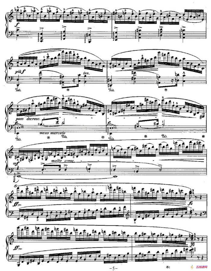肖邦钢琴练习曲，Op.25之十一