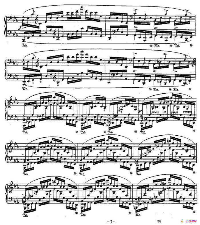 肖邦钢琴练习曲，Op.25之十二