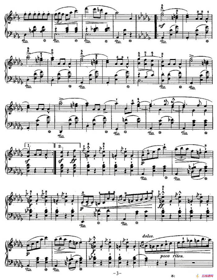 Grande valse brillante，Op.18,No.1