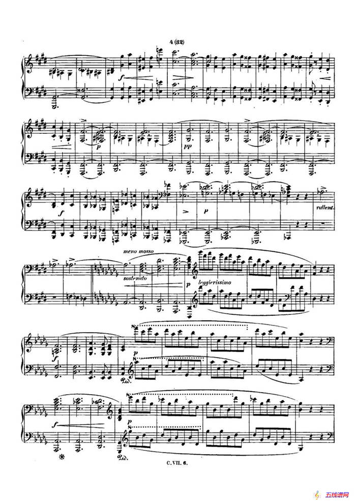 肖邦 钢琴谐谑曲 Chopin Scherzo（No.3 升c小调，Op.39）