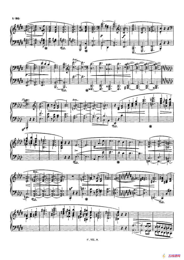肖邦 钢琴谐谑曲 Chopin Scherzo（No.4  E大调，Op.54）