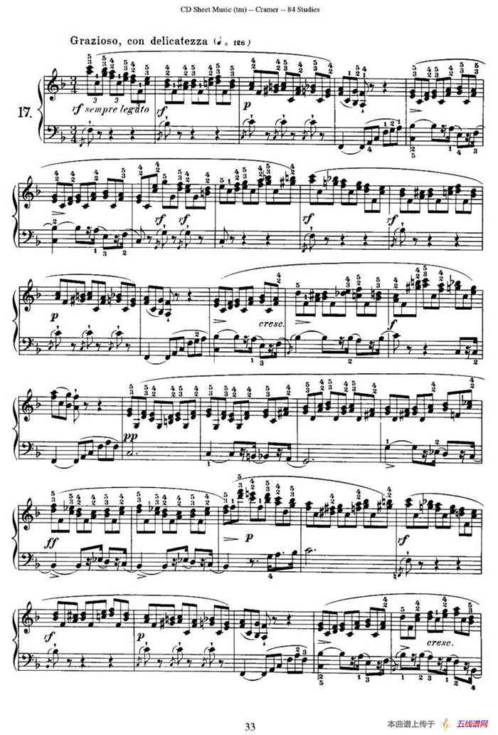 Cramer - 84 exercices（16—20）（克拉莫84首钢琴练习曲）
