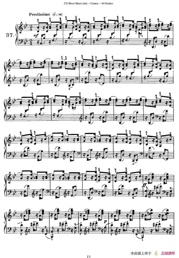 Cramer - 84 exercices（36—40）（克拉莫84首钢琴练习曲）