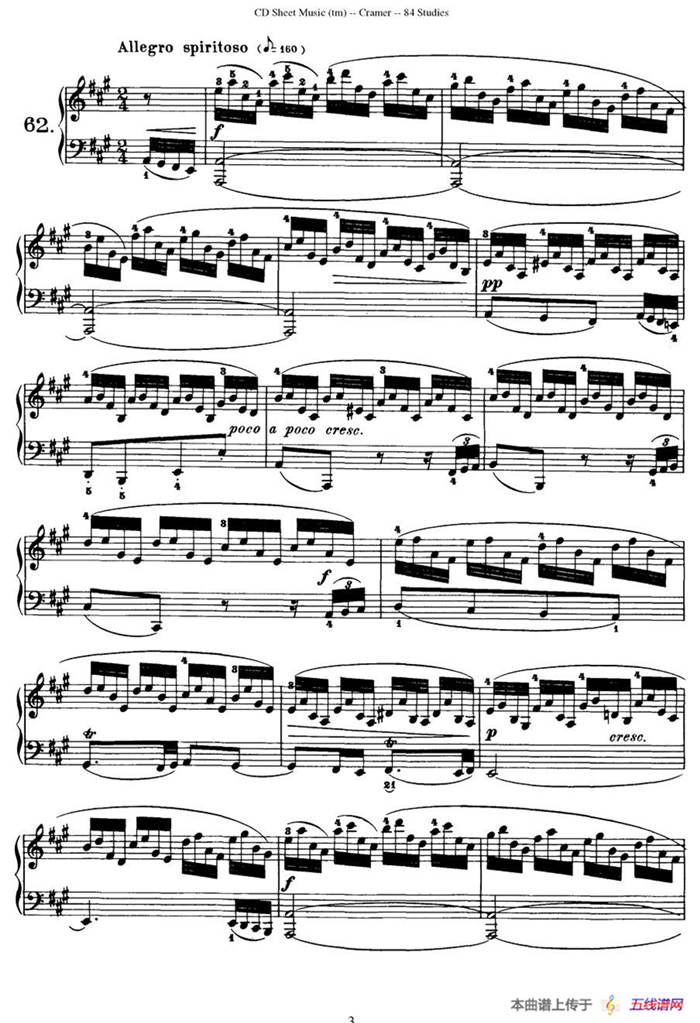 Cramer - 84 exercices（61—65）（克拉莫84首钢琴练习曲）