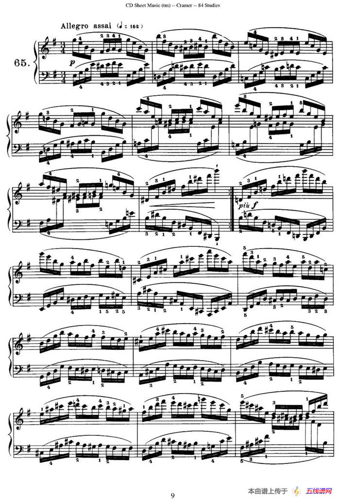 Cramer - 84 exercices（61—65）（克拉莫84首钢琴练习曲）