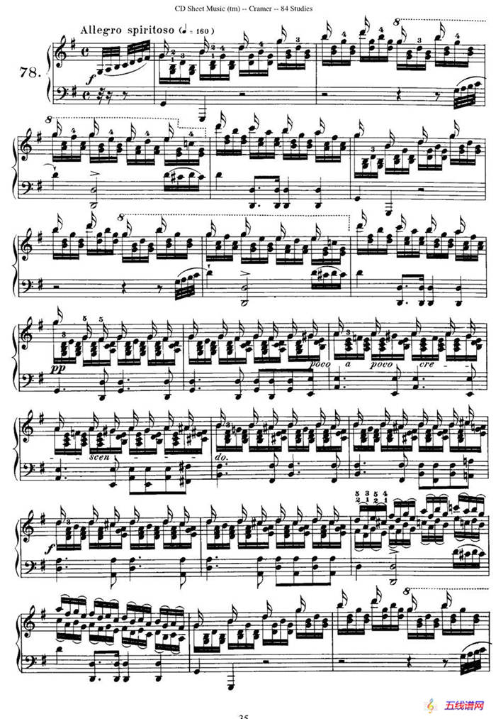 Cramer - 84 exercices（76—80）（克拉莫84首钢琴练习曲）
